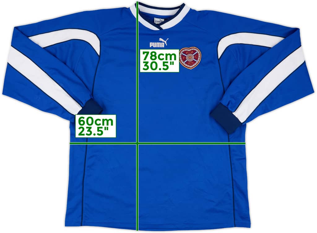 2000s Puma Template Training L/S Shirt (Hearts) - 5/10 - (XL)
