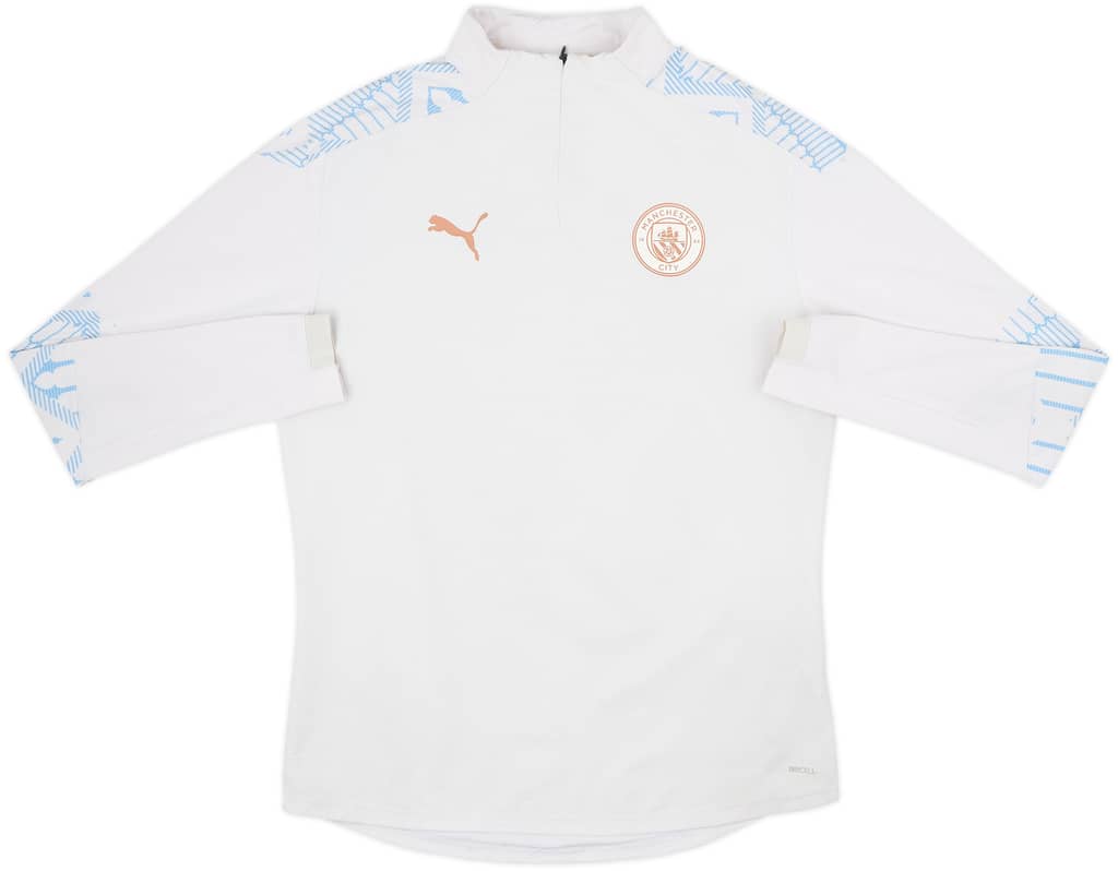 2019-20 Manchester City Puma 1/4 Zip Training Top - 5/10 - (L)