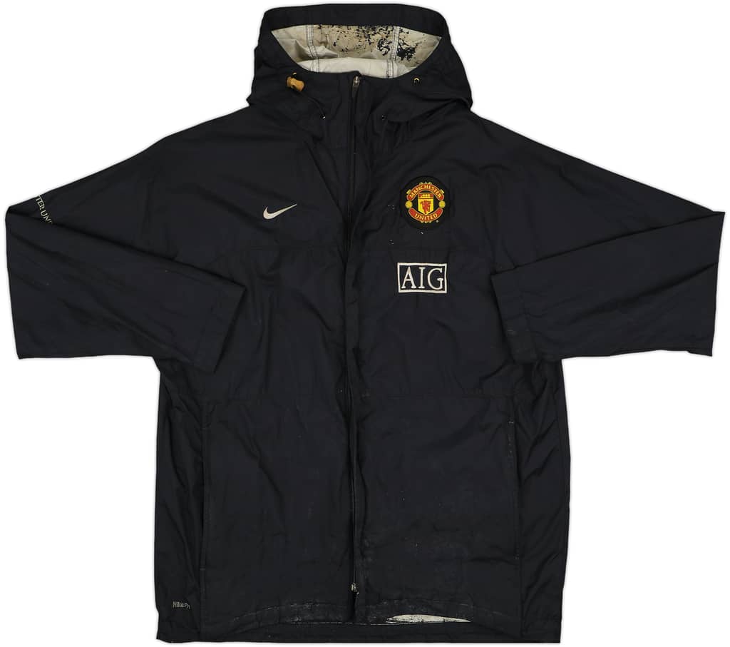 2008-09 Manchester United Nike Hooded Track Jacket - 5/10 - (XL)