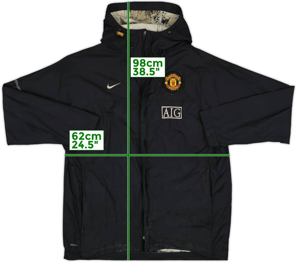 2008-09 Manchester United Nike Hooded Track Jacket - 5/10 - (XL)