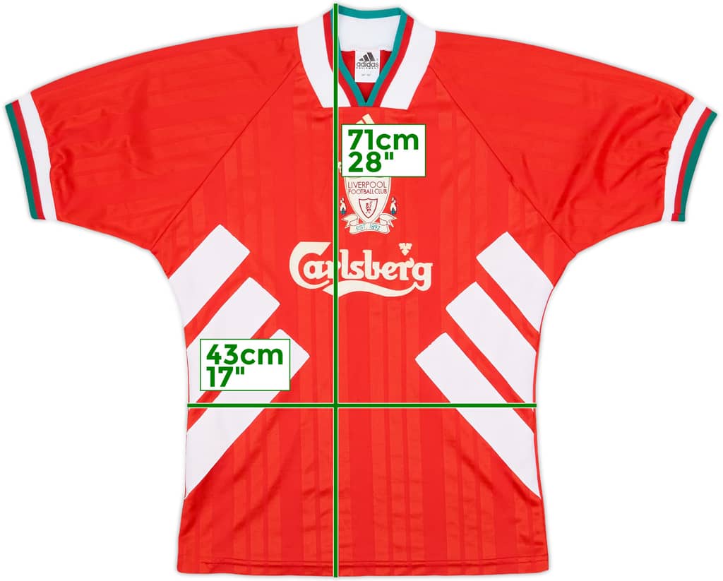 1993-95 Liverpool Home Shirt - 7/10 - (S)