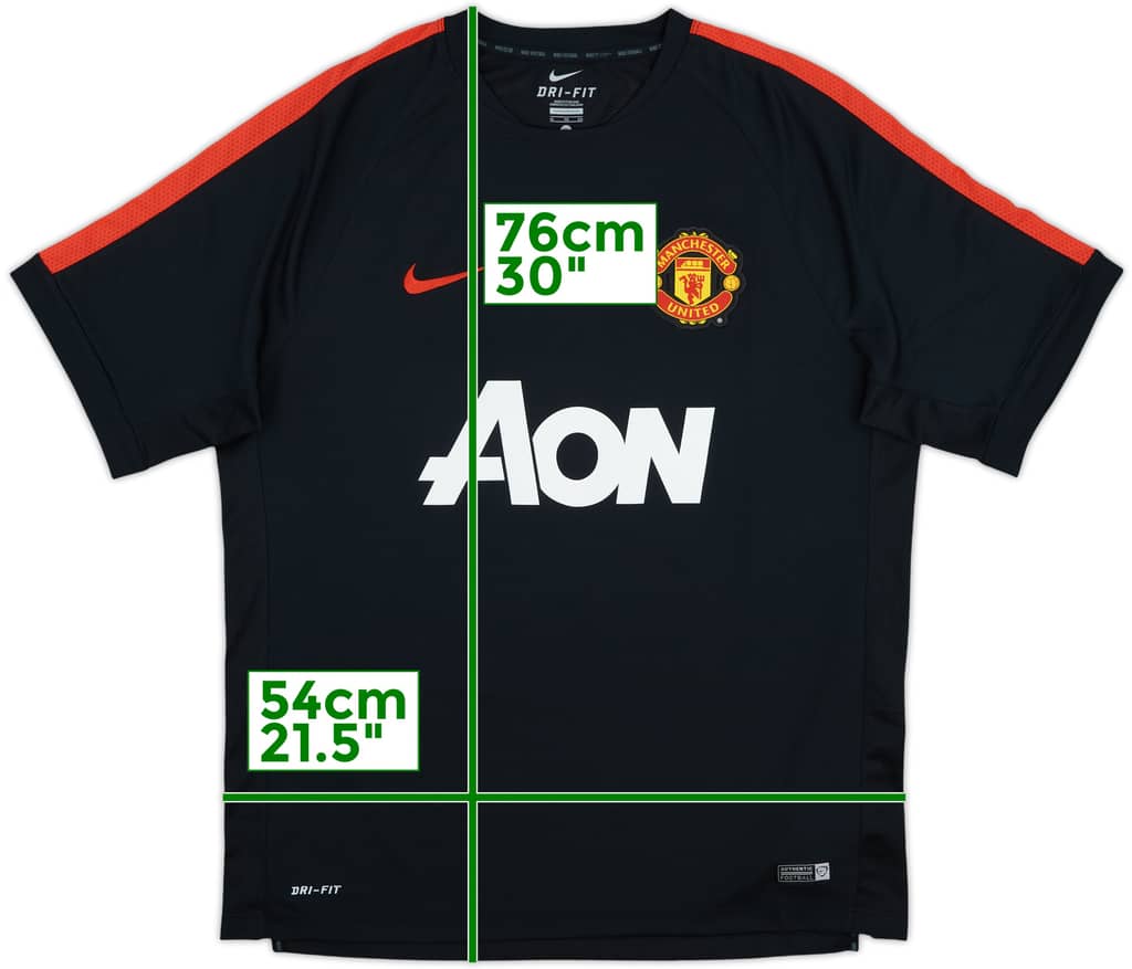 2014-15 Manchester United Nike Training Shirt - 9/10 - (XL)