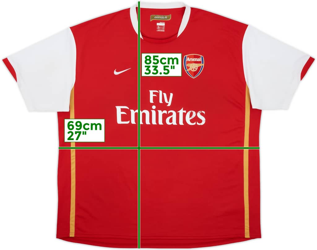 2006-08 Arsenal Home Shirt - 5/10 - (3XL)