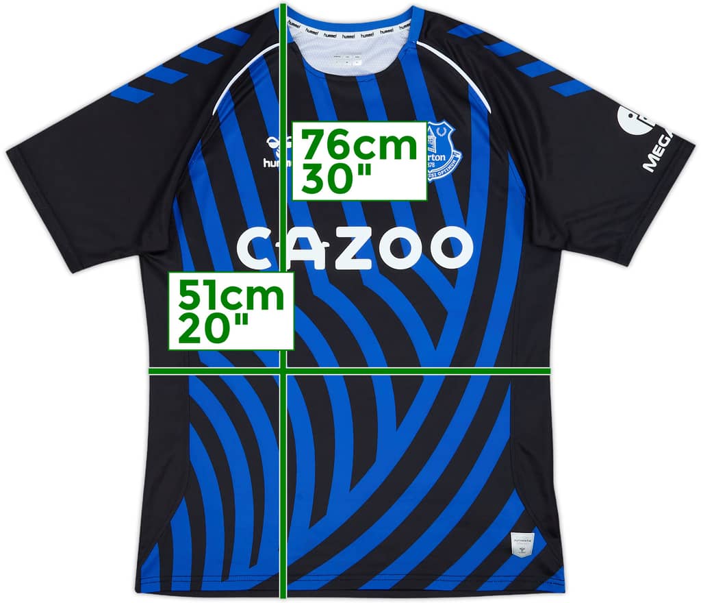 2020-21 Everton Hummel Training Shirt - 9/10 - (L)