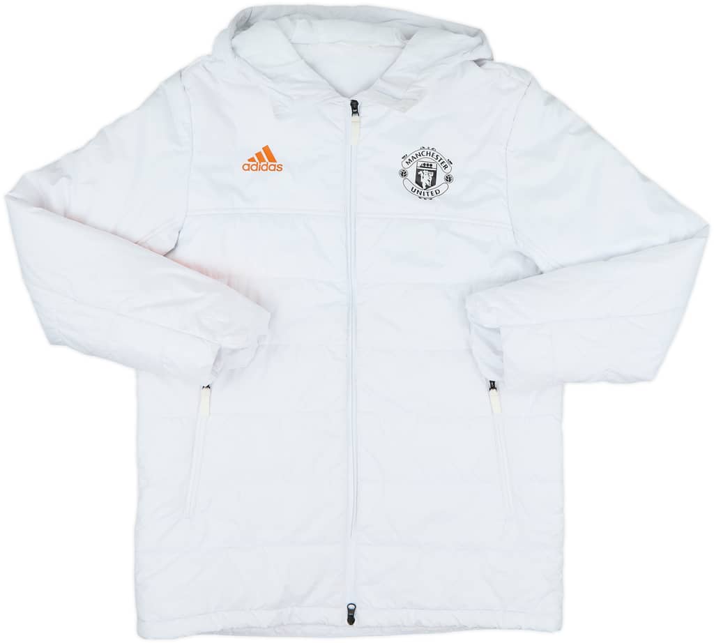 2020-21 Manchester United adidas Padded Bench Coat - 8/10 - (XL)