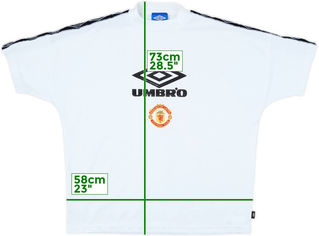 1994-96 Manchester United Umbro Training Shirt - 9/10 - (L)