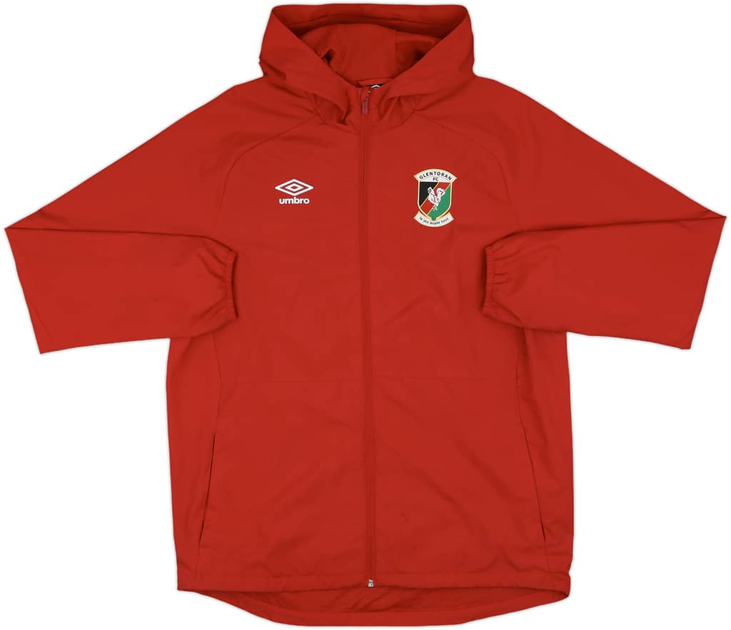 2018-19 Glentoran Umbro Hooded Rain Jacket - 9/10 - (L)