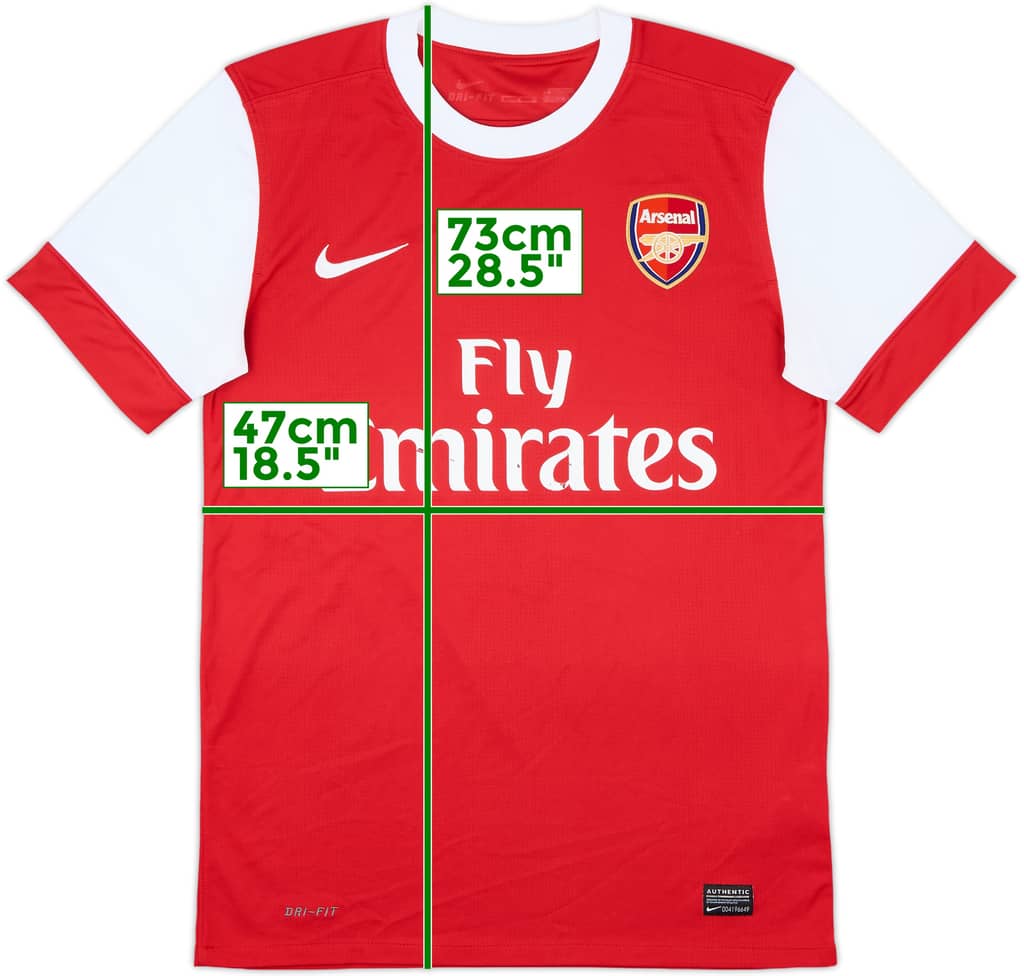 2010-11 Arsenal Home Shirt - 5/10 - (S)