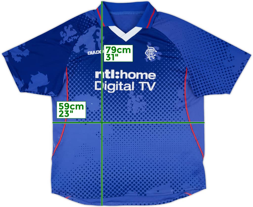 2002-03 Rangers Home Shirt - 5/10 - (XL)