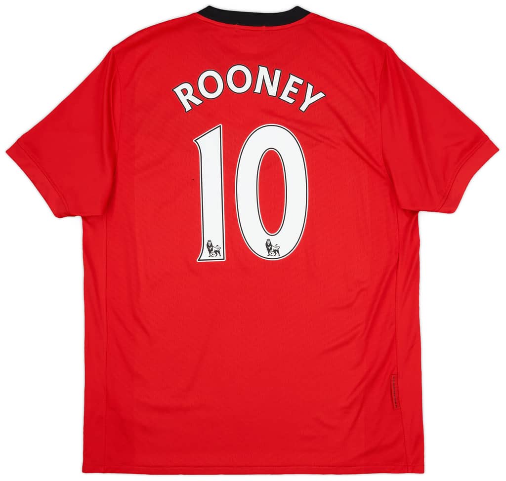 2009-10 Manchester United Home Shirt Rooney #10 - 8/10 - (S)