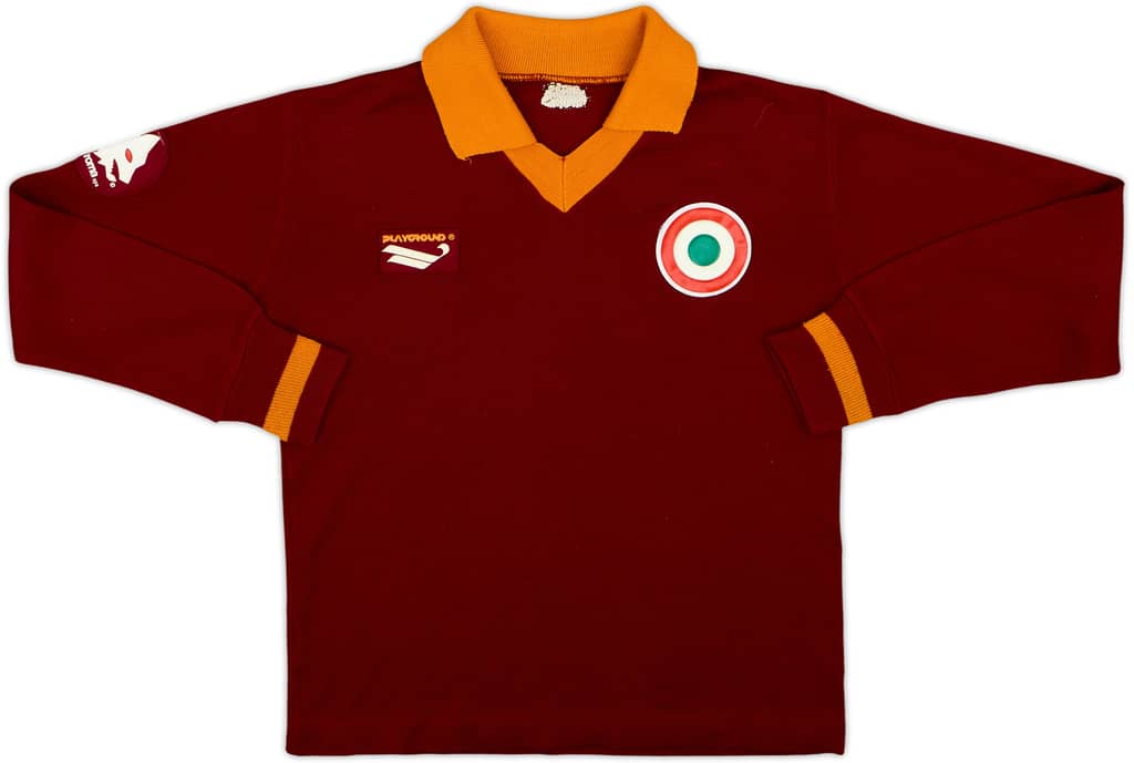 Camiseta de local de manga larga del Roma 1980-81 - 7/10 - (L. Niños)