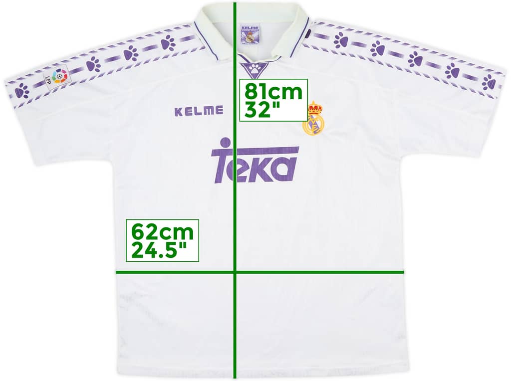1996-97 Real Madrid Home Shirt - 7/10 - (XXL)