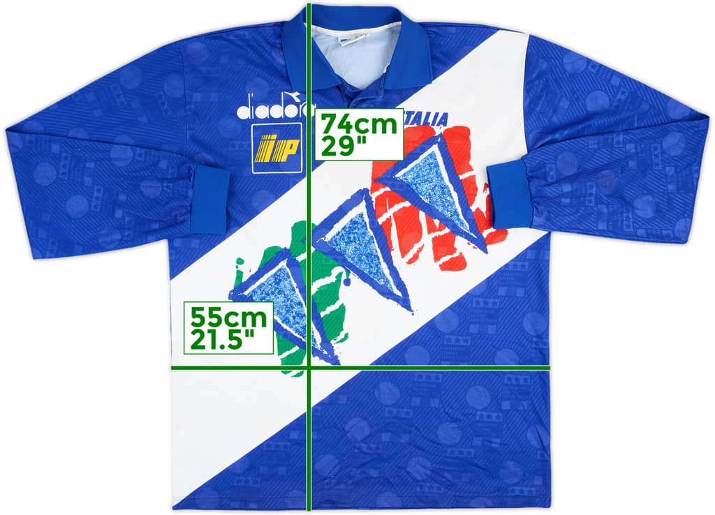 1994 Italy Diadora Training L/S Shirt - 8/10 - (L)