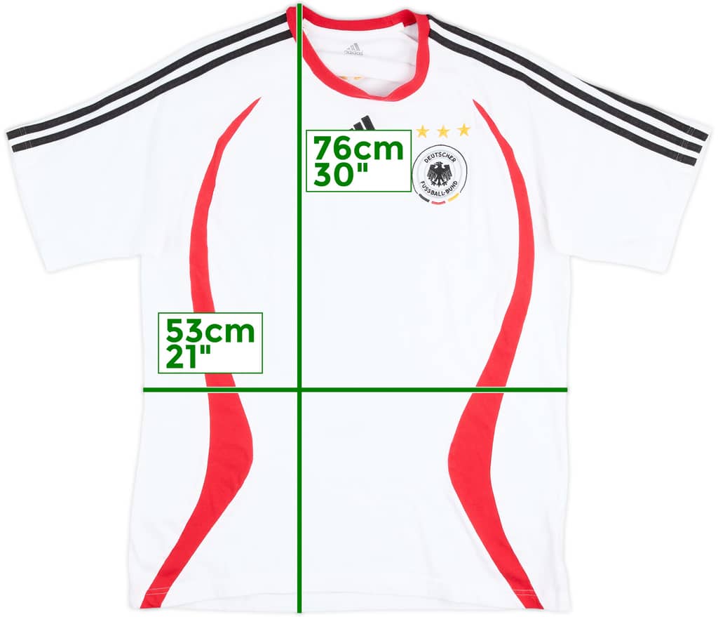 2006-07 Germany adidas Cotton Tee - 8/10 - (L)
