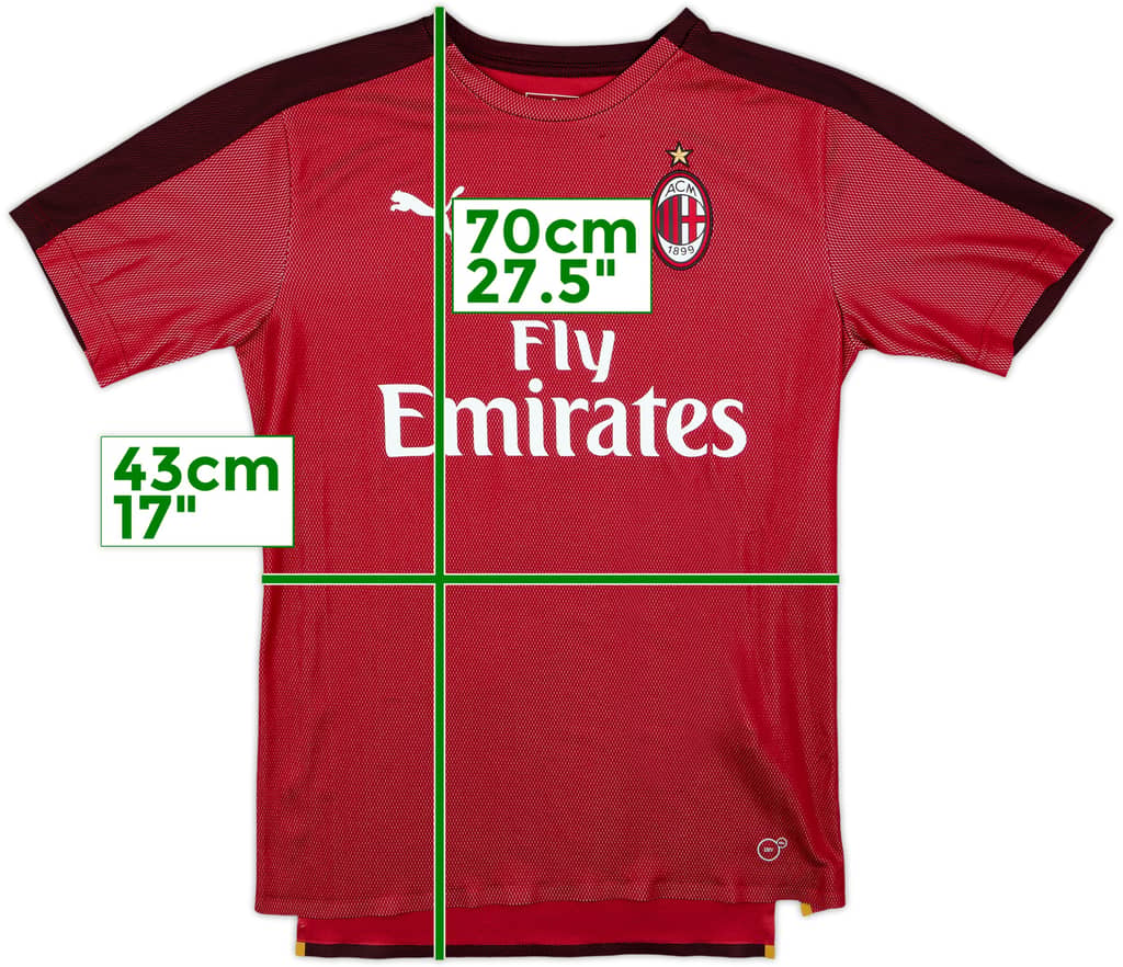 2018-19 AC Milan Puma Training Shirt - 9/10 - (S)