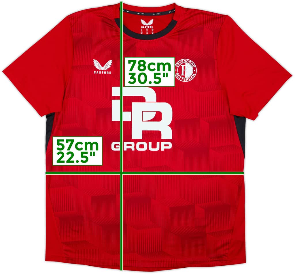 2023-24 Feyenoord Castore Training Shirt - 9/10 - (XL)
