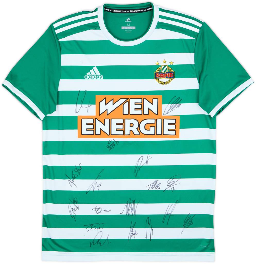 2019-20 Rapid Vienna Signed Home Shirt - 8/10 - (M)