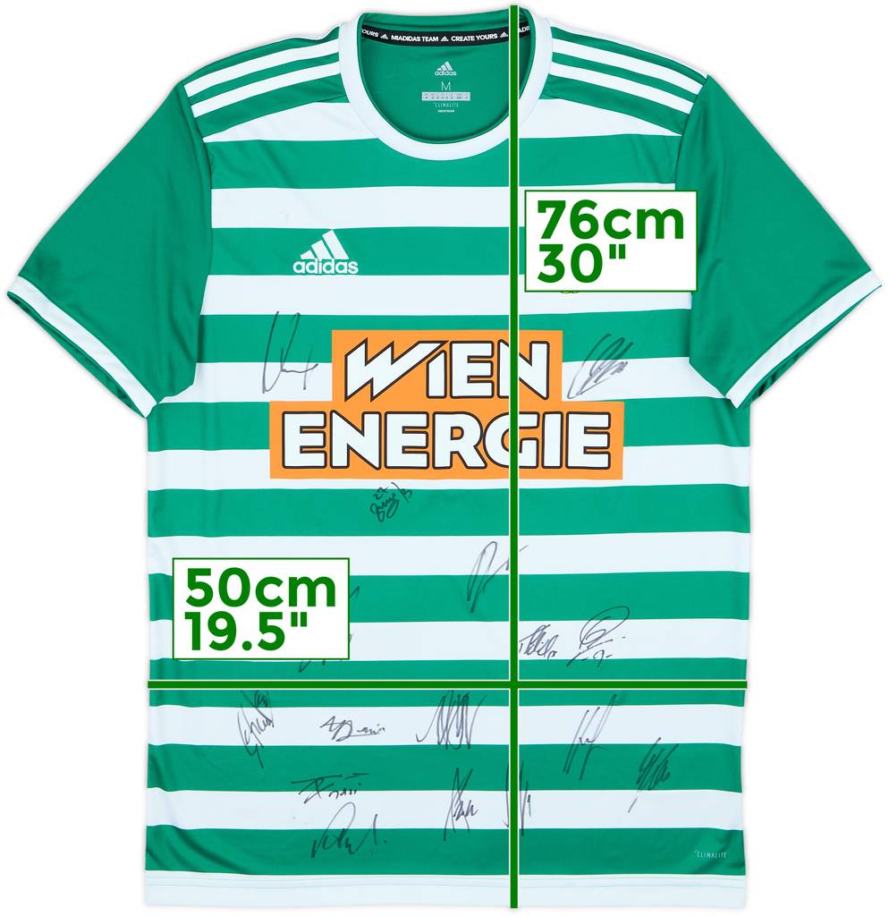 2019-20 Rapid Vienna Signed Home Shirt - 8/10 - (M)