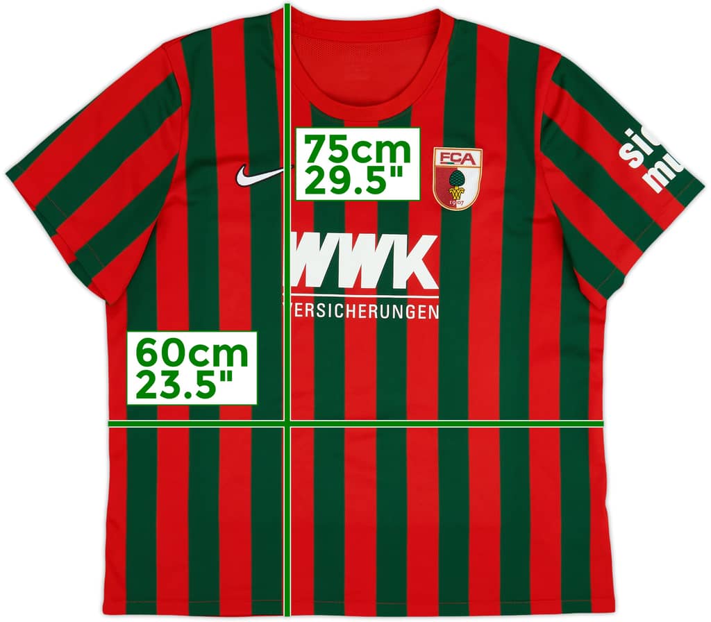2021-22 Augsburg Home Shirt - 7/10 - (XL)