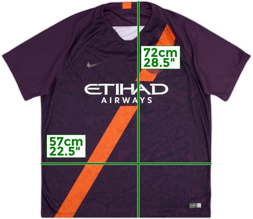 Camiseta de la tercera equipación del Manchester City 2018-19 - 4/10 - (XL)
