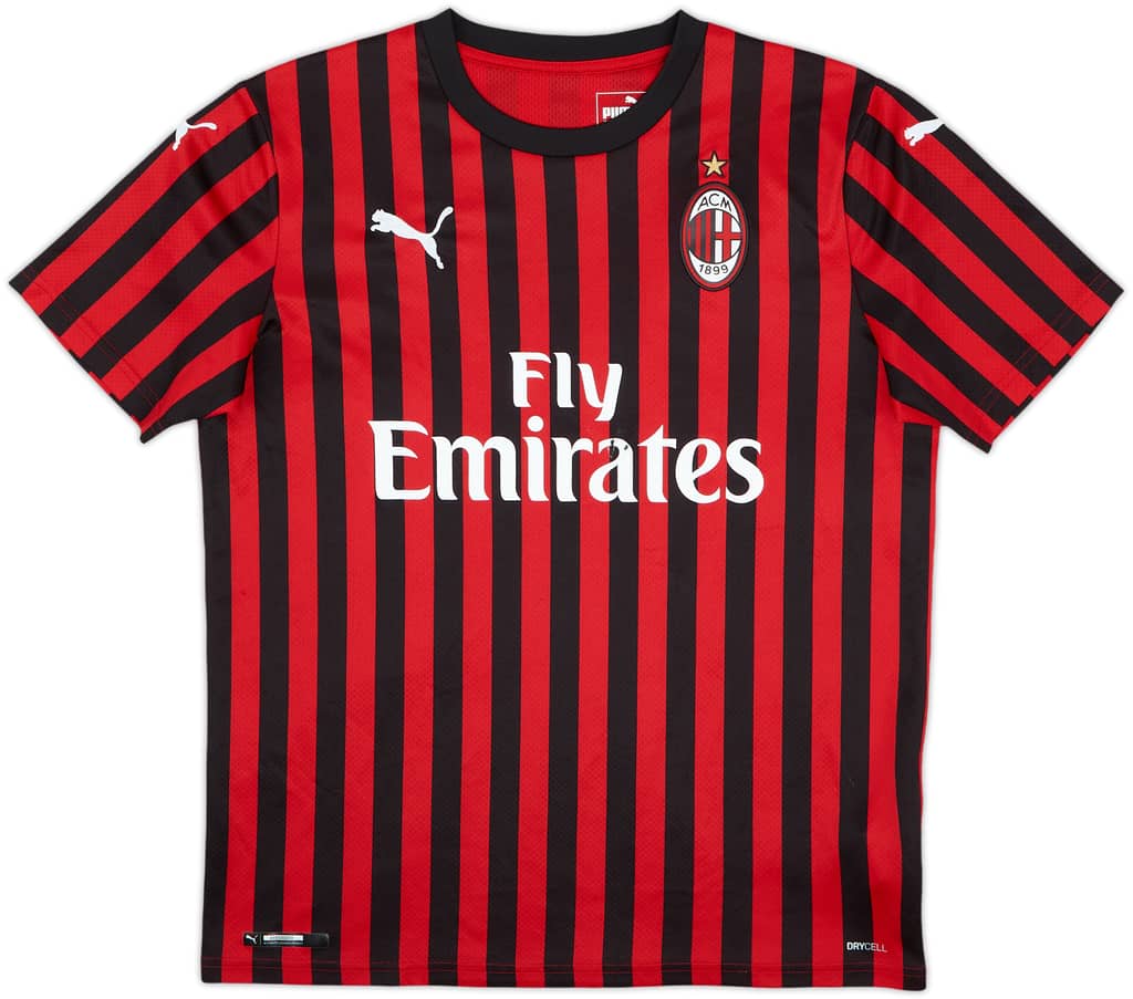 2019-20 AC Milan Home Shirt - 5/10 - (XL.Boys)