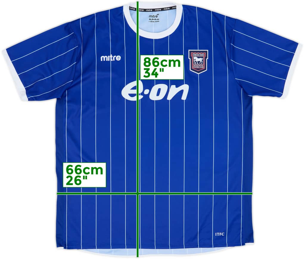 2007-08 Ipswich Home Shirt - 8/10 - (3XL)