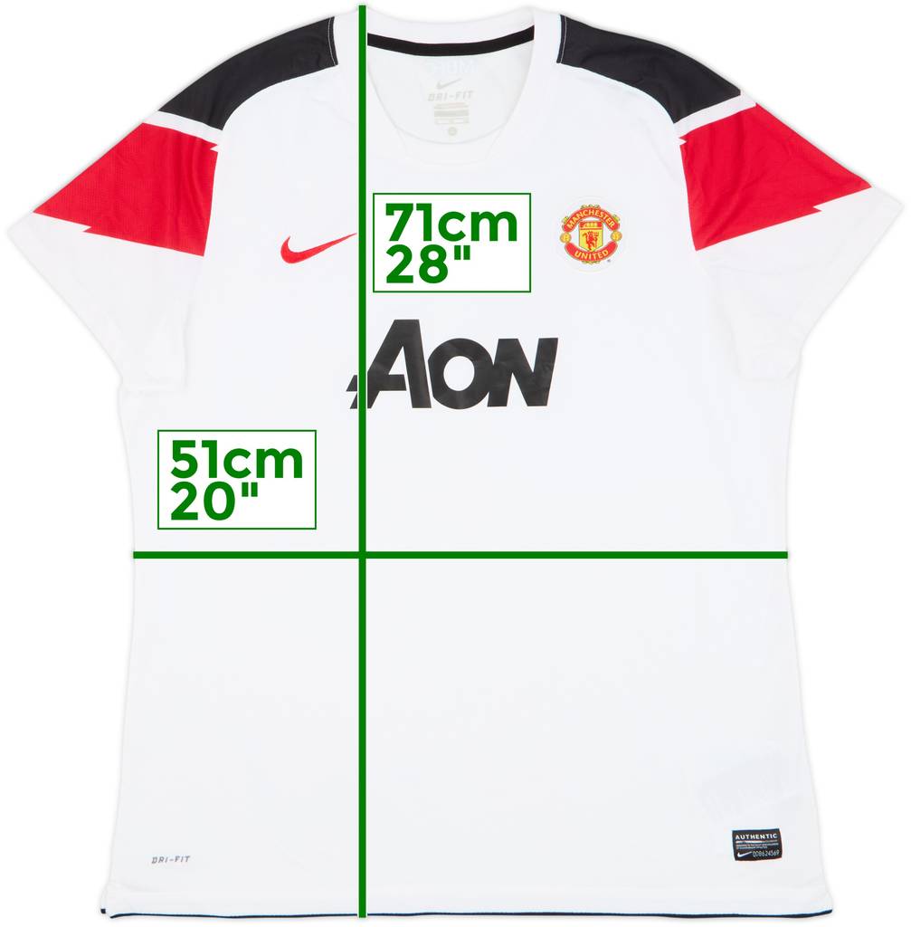 2010-12 Manchester United Away Shirt - 8/10 - (Women's XL)