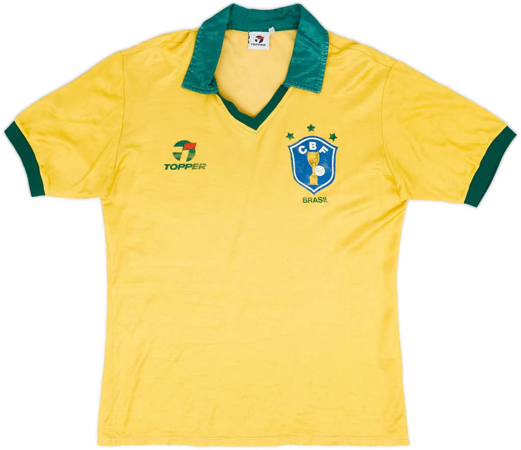 1985-88 Brazil Home Shirt - 7/10 - (S)