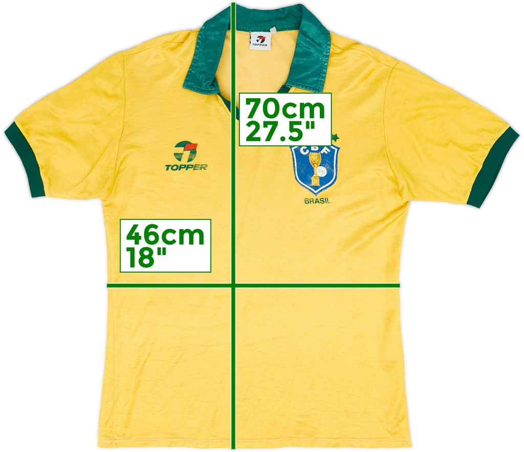 1985-88 Brazil Home Shirt - 7/10 - (S)
