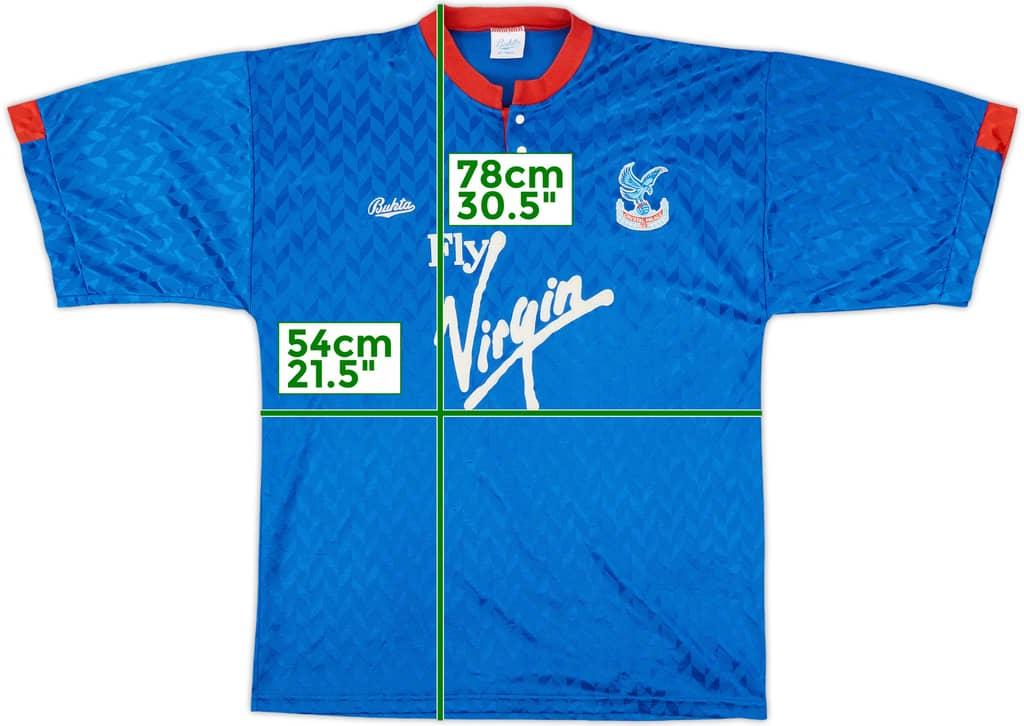 1990-91 Crystal Palace Away Shirt - 8/10 - (L)