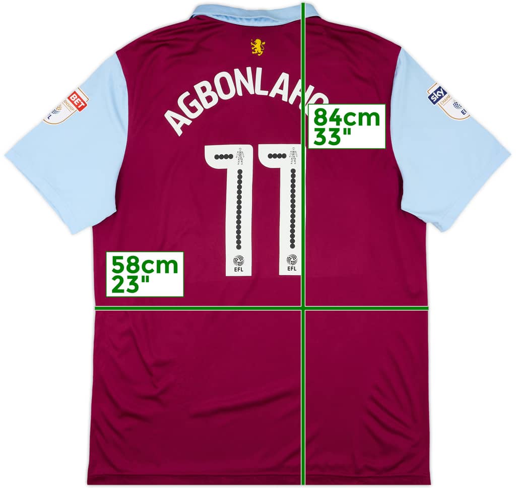 2016-17 Aston Villa Home Shirt Agbonlahor #11 - 8/10 - (XXL)