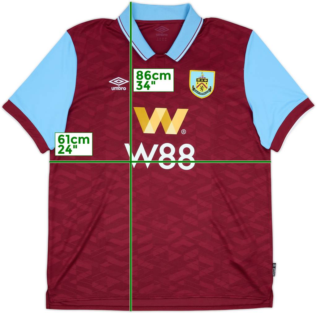 2023-24 Burnley Home Shirt - 10/10 - (XXL)