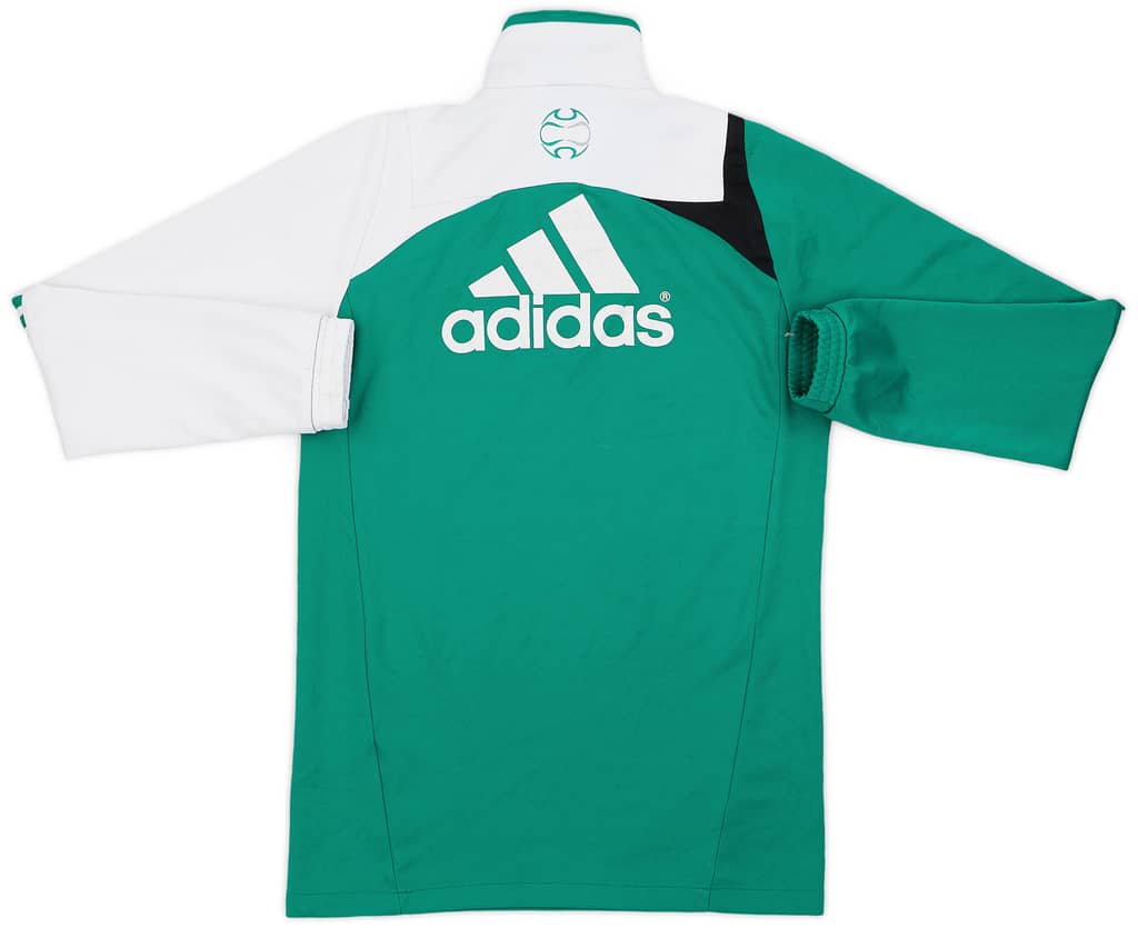2007-08 Saint Etienne adidas 1/4 Zip Track Jacket - 7/10 - (S)