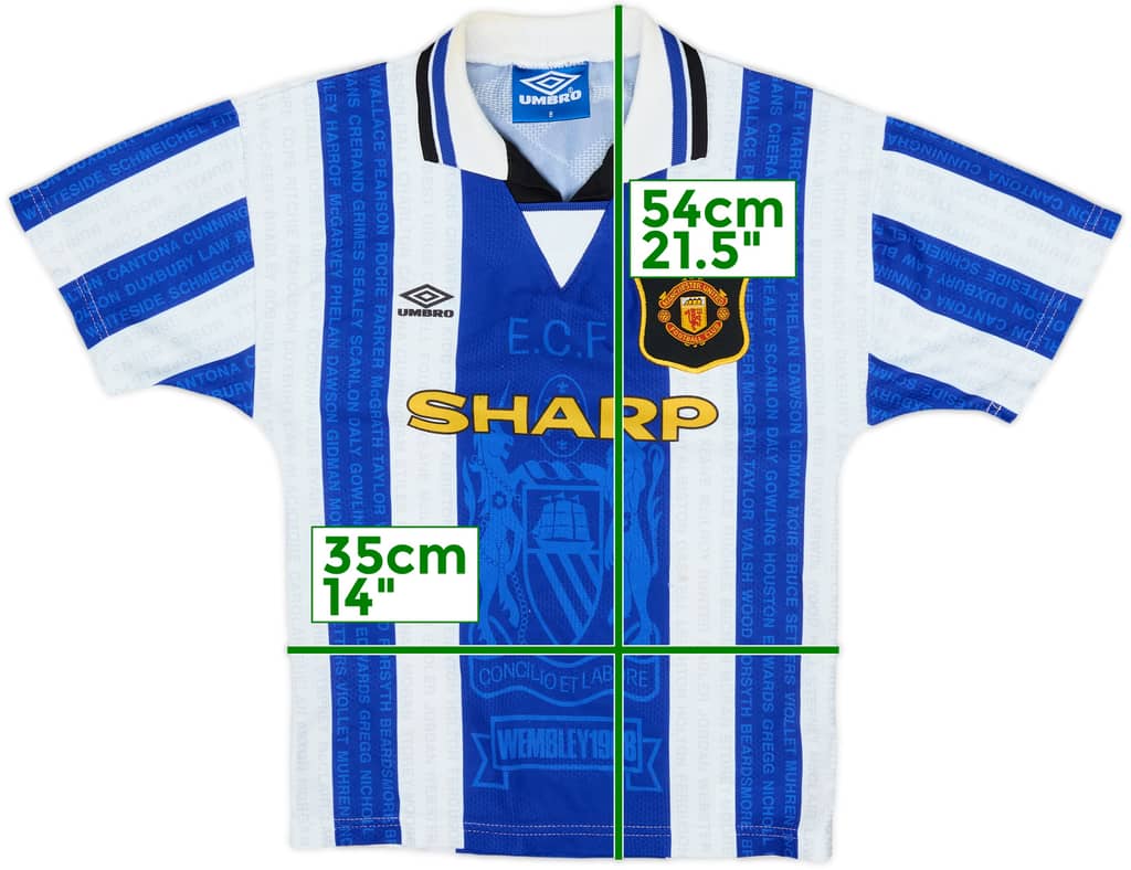 1994-96 Manchester United Third Shirt - 8/10 - (S.Boys)