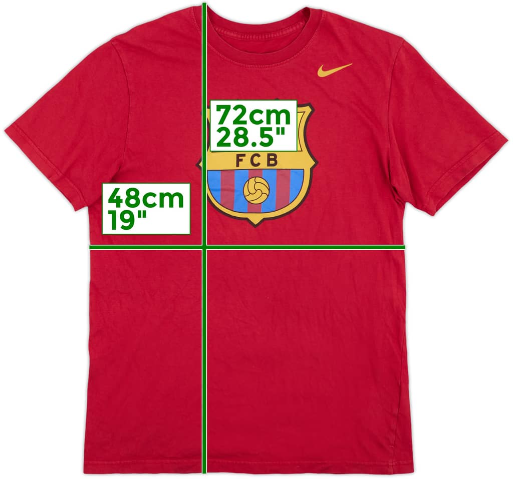 2013-14 Barcelona Nike Cotton Tee - 9/10 - (L)