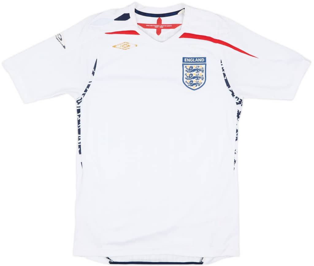 2007-09 England Home Shirt - 4/10 - (S)