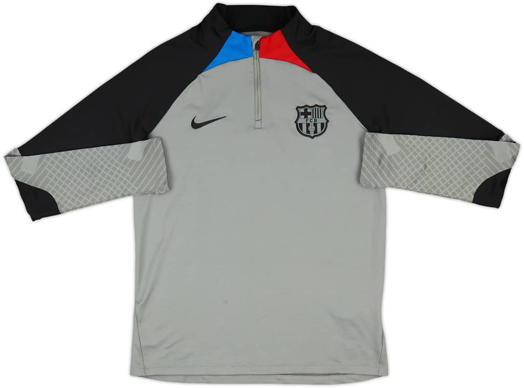 2022-23 Barcelona Nike 1/4 Zip Drill Top - 7/10 - (XL.Boys)