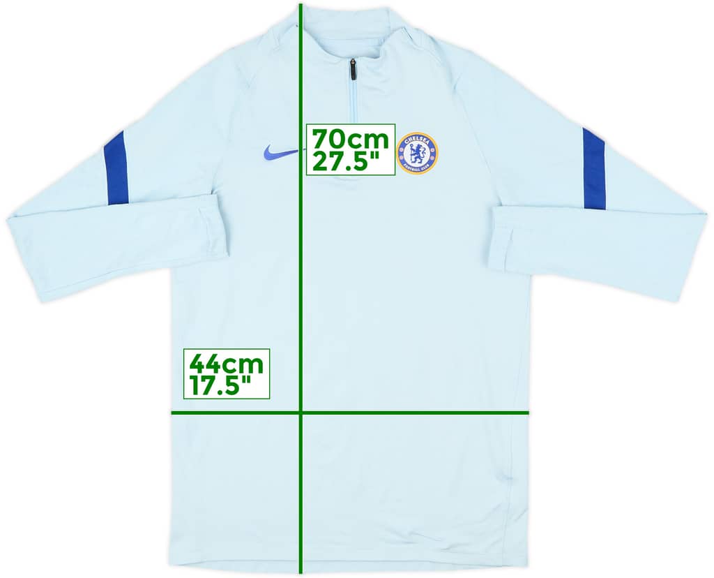2020-21 Chelsea Nike 1/4 Zip Sweat Top - 8/10 - (M)