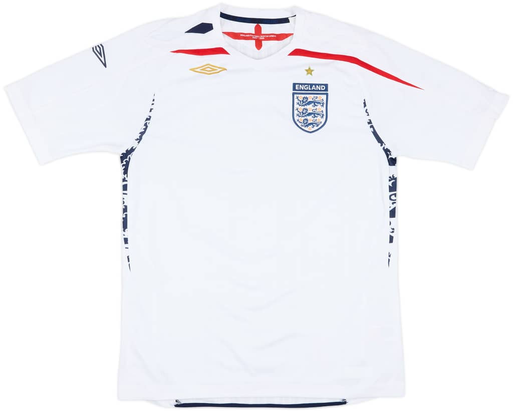 2007-09 England Home Shirt - 5/10 - (L)