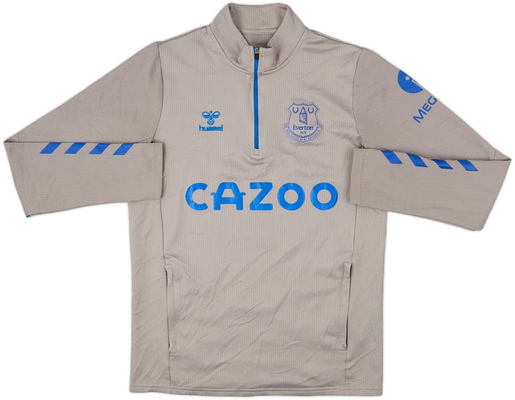 2021-22 Everton Hummel 1/4 Zip Drill Top - 8/10 - (S)