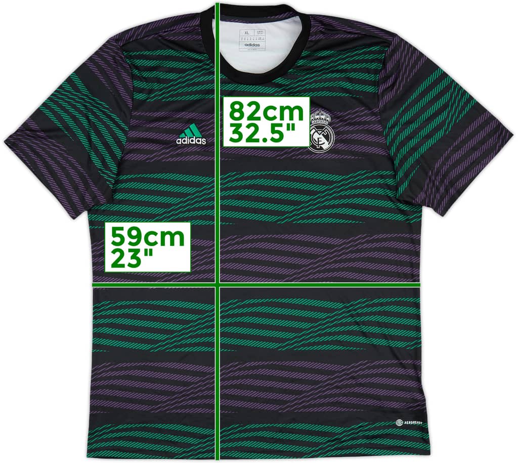 2022-23 Real Madrid adidas Training Shirt - 9/10 - (XL)