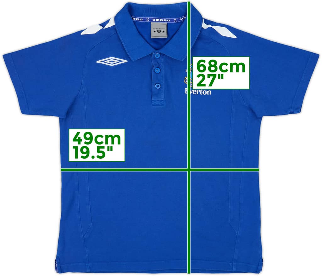 2007-08 Everton Umbro Polo Shirt - 7/10 - (M)