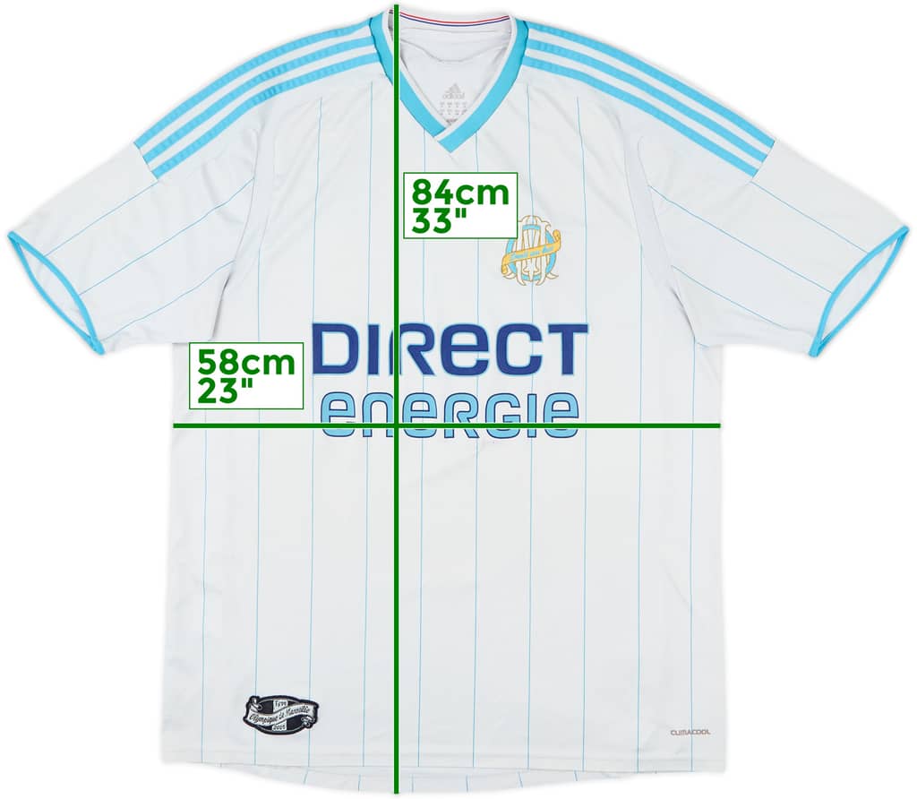 2009-10 Olympique Marseille Home Shirt - 4/10 - (XL)