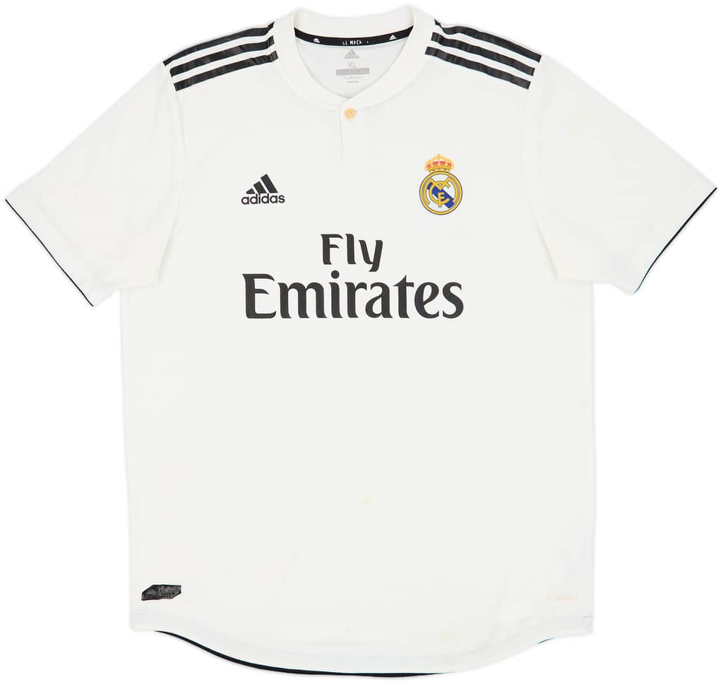 2018-19 Real Madrid Authentic Home Shirt - 6/10 - (XL)