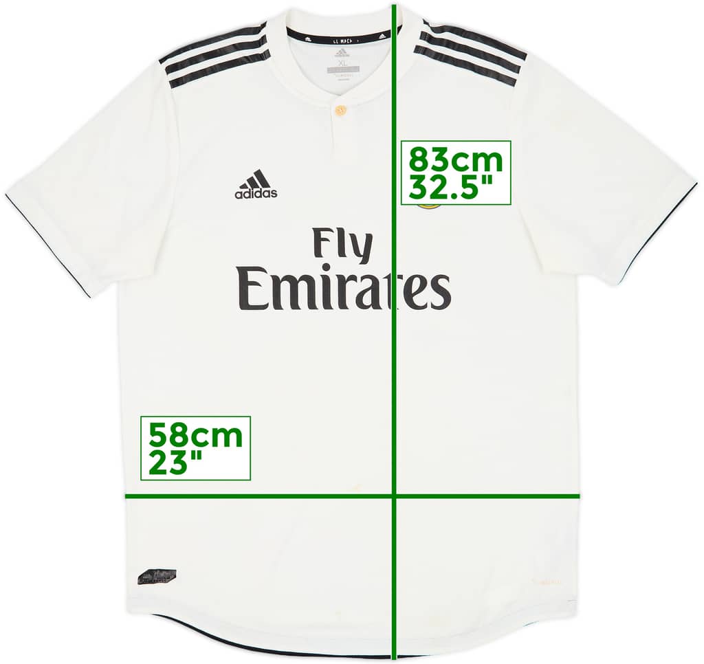 2018-19 Real Madrid Authentic Home Shirt - 6/10 - (XL)