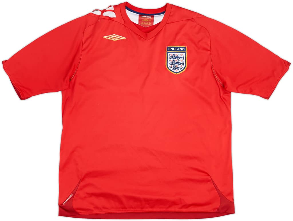 2006-08 England Away Shirt - 5/10 - (XL)