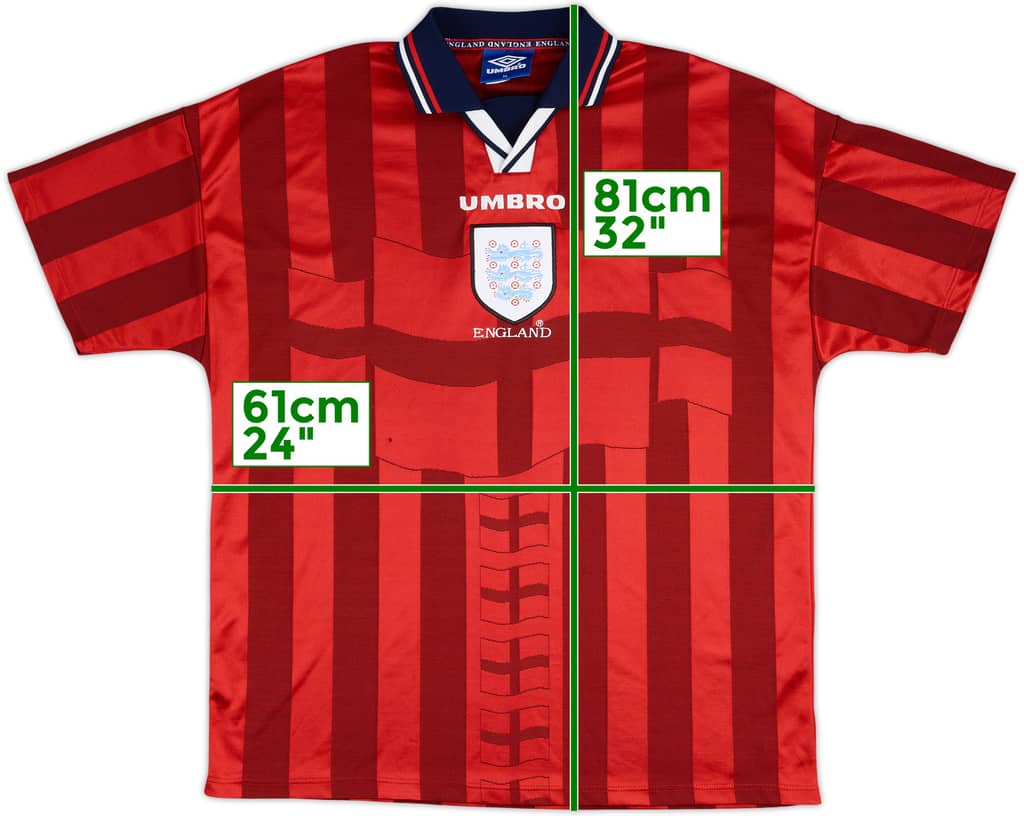 1997-99 England Away Shirt - 5/10 - (XL)