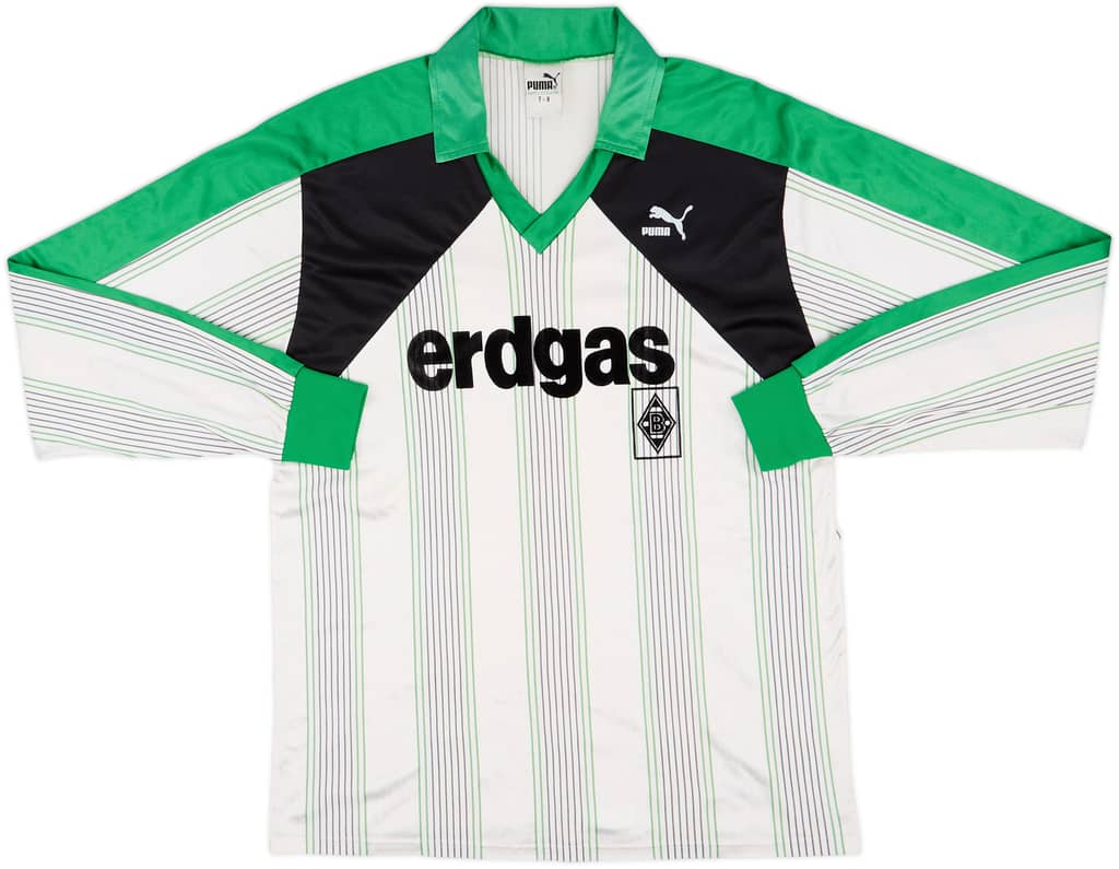 1987-89 Borussia Monchengladbach Home L/S Shirt - 9/10 - (L)