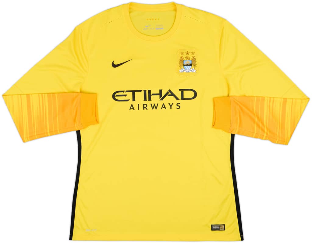 2015-16 Manchester City Player Issue GK Shirt - 8/10 - (XL)