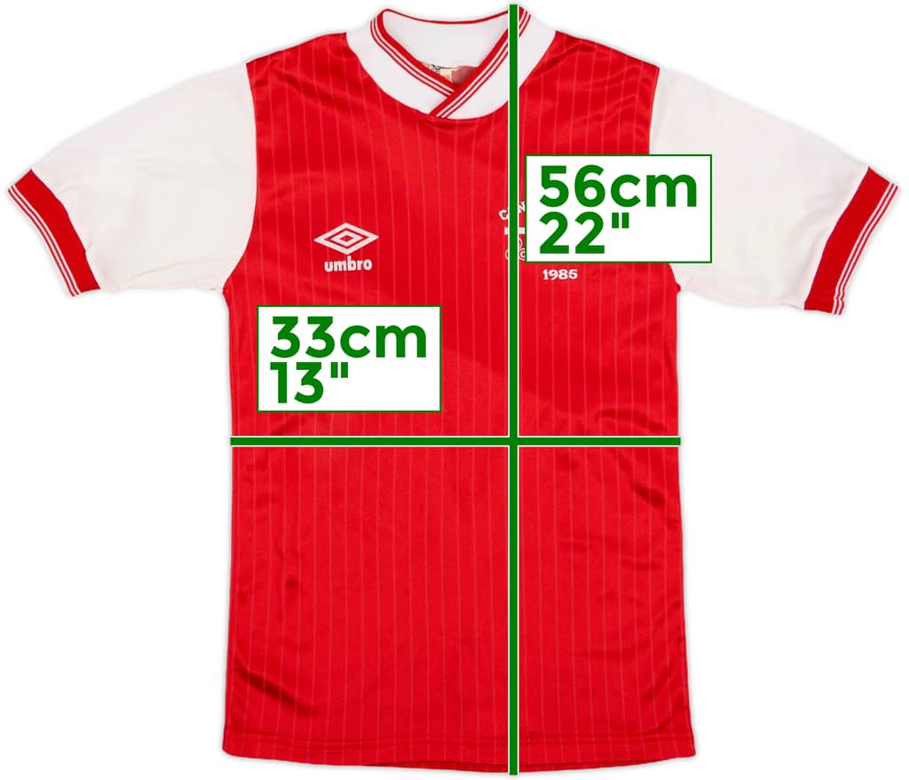 1985-86 Arsenal Home Shirt - 9/10 - (M.Boys)